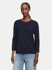 JOOP! Sweter 263Kn32Kusta 30103298 Granatowy Relaxed Fit. Niebieskie swetry nierozpinane damskie JOOP!, bez wzorów, z wiskozy, bez kołnierzyka, bez ramiączek. Za 754.99 zł.