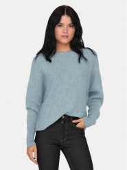 ONLY Sweter 15168705 Niebieski Regular Fit. Niebieskie swetry nierozpinane damskie ONLY, xs, bez wzorów, z syntetyku, bez kołnierzyka, bez ramiączek. Za 189.99 zł.