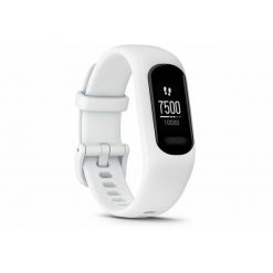 Zegarek silikonowy Garmin vívosmart 5 20 mm. Białe zegarki męskie Garmin, bez wzorów. Za 639.05 zł.