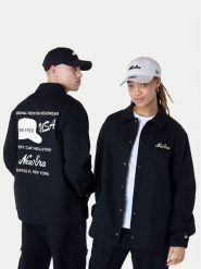 New Era Kurtka przejściowa 60596266 Czarny Regular Fit. Czarne kurtki męskie New Era, l, bez wzorów, z bawełny, bez kaptura. Za 549.99 zł.