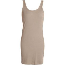 Elegancka Sukienka Romina Beżowa 2XL - Lato Must-Have. Brązowe sukienki damskie ERREA REPUBLIC, na lato, xl, bez wzorów, z bawełny, eleganckie, bez kołnierzyka, bez ramiączek, dopasowane. Za 145.99 zł.