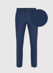PAKO LORENTE – Wełniane garniturowe spodnie męskie w kolorze granatowym. Eleganckie spodnie męskie Pako Lorente, m, bez wzorów, z wełny. Za 549.99 zł.