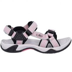 Buty do chodzenia damskie CMP Hamal Hiking. Czerwone obuwie trekkingowe damskie CMP, z materiału, bez zapięcia. Za 261.63 zł.