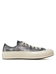 Converse Trampki Chuck 70 Suede Shimmer Ox A10379C Szary. Szare trampki i tenisówki damskie Converse, bez wzorów, ze skóry, bez zapięcia. Za 289.99 zł.
