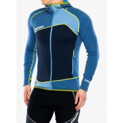 Bluza rozpinana męska Crazy Pull Resolution. Niebieskie bluzy męskie CRAZY, na zimę, l, bez wzorów, sportowe, bez ramiączek, bez kaptura. Za 786.99 zł.