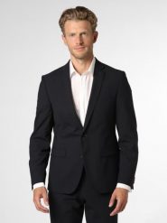 Finshley & Harding London marynarka od garnituru modułowego Mężczyźni Slim Fit Sztuczne włókno niebieski, 25. Niebieskie garnitury męskie Finshley & Harding London, m, bez wzorów, z włókna, biznesowe. Za 999.95 zł.