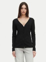 Calvin Klein Jeans Bluzka LV047G207G Czarny Regular Fit. Czarne bluzki damskie Calvin Klein Jeans, xs, bez wzorów, z bawełny, bez kołnierzyka, bez ramiączek. Za 249.99 zł.