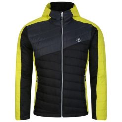 Kurtka turystyczna męska Touring pikowana. Zielone kurtki męskie Dare 2B, l, bez wzorów, z materiału, eleganckie, z kapturem. Za 169.25 zł.