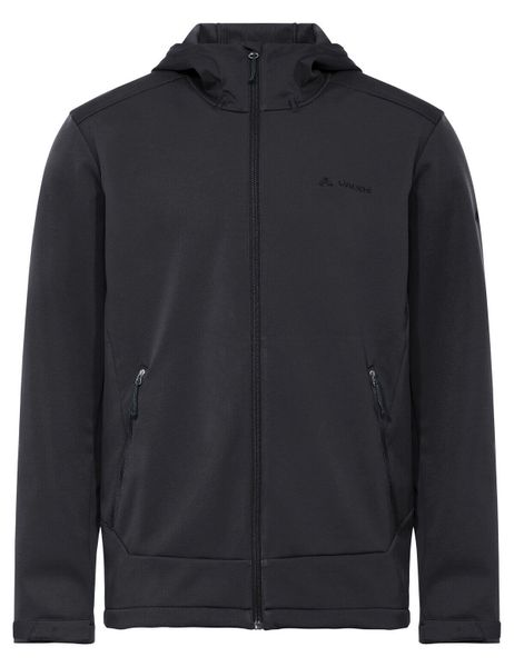 Kurtka softshellowa M Everhike Hoody. Czarne kurtki męskie Vaude, na zimę, m, bez wzorów, z materiału, sportowe, z kapturem. Za 601.70 zł.