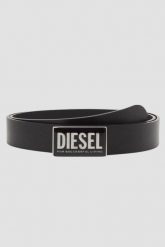 DIESEL Сzarny męski pasek B-GLOSSY II. Czarne paski męskie Diesel. W wyprzedaży za 579.99 zł.