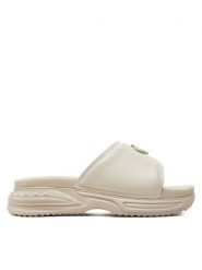Calvin Klein Jeans Klapki Chunky Comf Slide Mtr YW0YW01506 Écru. Klapki damskie Calvin Klein Jeans, bez wzorów, z jeansu, bez obcasa, bez zapięcia. Za 339.99 zł.