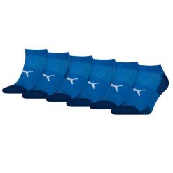 Skarpety Puma Sport Sneaker Amortyzowane, 6 szt. Niebieskie. Niebieskie skarpetki damskie Puma, bez wzorów, z elastanu. Za 162.99 zł.