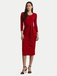 LAUREN RALPH LAUREN Sukienka codzienna 200973598002 Czerwony Slim Fit. Czerwone sukienki damskie Lauren Ralph Lauren, na co dzień, xxl, bez wzorów, z bawełny, bez kołnierzyka, bez ramiączek, proste. Za 629.99 zł.