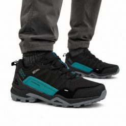 Buty męskie sportowe trekkingowe DK VENOM SOFTSHELL. Czarne trekkingi męskie DK, z materiału, bez zapięcia. Za 239.00 zł.