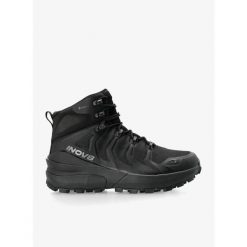 Buty turystyczne męskie Inov-8 Roclite Pro GTX Wide. Czarne buty zimowe męskie Inov-8, bez wzorów, bez obcasa, bez zapięcia. Za 487.99 zł.