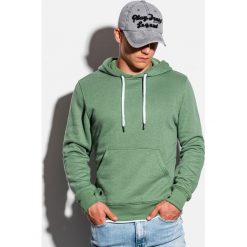 Ombre Bluza męska zielona r. XL (B979). Zielone bluzy męskie Ombre, m, bez wzorów, bez ramiączek, bez kaptura. Za 89.99 zł.