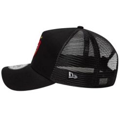 Czapka trucker RC Toulon New Era Core EF. Czarne czapki damskie New Era, bez wzorów, z materiału, sportowe. Za 169.50 zł.