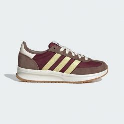 Buty RUN 70s 2.0. Brązowe obuwie trekkingowe damskie Adidas, ze skóry, bez zapięcia. Za 299.00 zł.