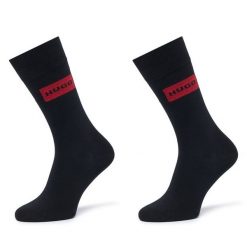 Skarpety długie HUGO. Czarne skarpety męskie Hugo, bez wzorów. Za 59.99 zł.