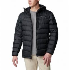 Kurtka uniwersalna męska Columbia Autumn Park™ Ii Down Hooded. Czarne kurtki męskie Columbia, l, bez wzorów, z syntetyku, klasyczne, z kapturem. Za 852.00 zł.