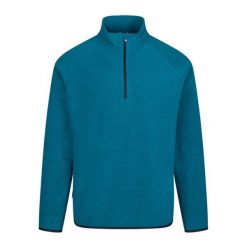 Polarowy Top Męski Wetherill. Niebieskie bluzy męskie Trespass, na zimę, m, bez wzorów, z polaru, sportowe, bez ramiączek, bez kaptura. Za 145.99 zł.