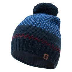 Czapka męska zimowa Hi-Tec Hervin - niebieska. Niebieskie czapki męskie Hi-tec, na zimę, bez wzorów, z materiału. Za 49.99 zł.