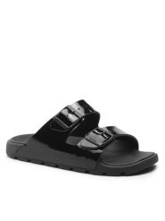 Boss Klapki 50481874 Czarny. Czarne klapki damskie Boss, bez wzorów, z tworzywa sztucznego, bez obcasa, bez zapięcia. Za 369.99 zł.