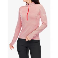 Bluza damska Berghaus MTN Guide LS HZ. Czerwone bluzy damskie Berghaus, xl, bez wzorów, bez ramiączek, bez kaptura. Za 319.99 zł.