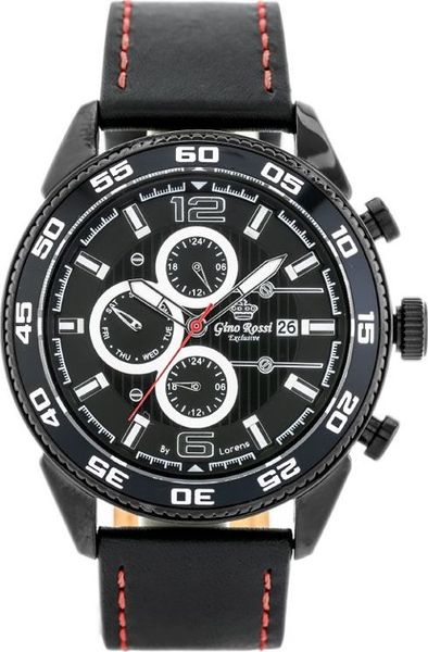 Zegarek Gino Rossi ZEGAREK MĘSKI E7131A - EXCLUSIVE(zg287c) uniwersalny. Zegarki męskie Gino Rossi, bez wzorów. Za 134.10 zł.