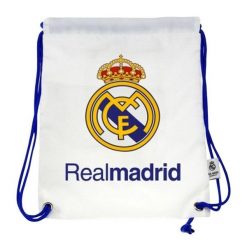 Real Madryt worek sportowy plecak Gymsacks 1ST RM6GY1 biały. Białe plecaki męskie REAL MADRID, bez wzorów, z materiału, sportowe. Za 89.00 zł.