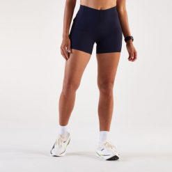 Legginsy do biegania krótkie damskie Kiprun Run 900. Niebieskie legginsy damskie KIPRUN, bez wzorów, z elastanu. Za 129.99 zł.