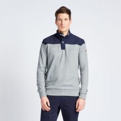 Sweter Marynarski Sailing 100 Męski. Niebieskie swetry męskie TRIBORD, l, bez wzorów, z dzianiny, klasyczne, bez kołnierzyka, bez ramiączek. Za 119.99 zł.