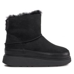 Śniegowce FitFlop. Czarne śniegowce damskie FitFlop, bez zapięcia. Za 549.99 zł.
