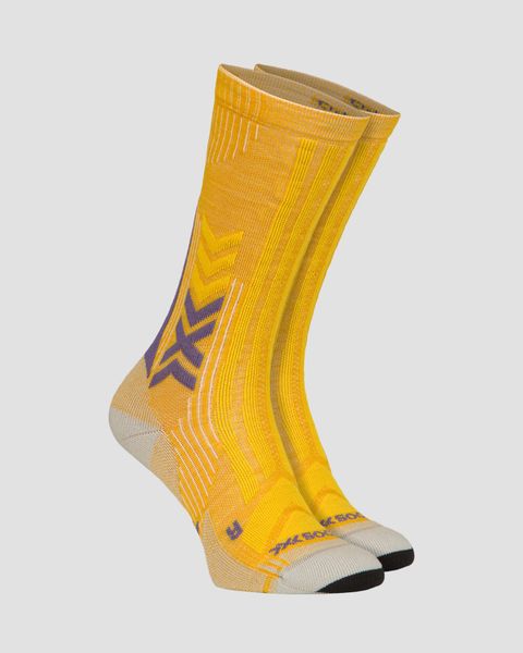 Skarpety X-Socks Trekking Perform Merino Crew. Żółte skarpetki damskie X-Socks, bez wzorów. Za 159.60 zł.