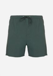 Ciemnozielone Klasyczne Kąpielówki Szorty z Wiązaniem i Kieszeniami Foleona. Zielone kąpielówki męskie Born2be, l, bez wzorów. Za 39.99 zł.