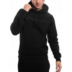 Bluza Męska Z Kapturem Champion Sportowa Treningowa Bawełniana Hoodie S. Czarne bluzy sportowe męskie Champion, m, bez wzorów, z bawełny, z kapturem. Za 209.00 zł.