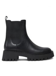 MICHAEL Michael Kors Sztyblety 40F4ASFE6L Czarny. Czarne botki damskie MICHAEL Michael Kors, bez wzorów, ze skóry, bez obcasa, na płaskiej podeszwie, bez zapięcia. Za 679.99 zł.