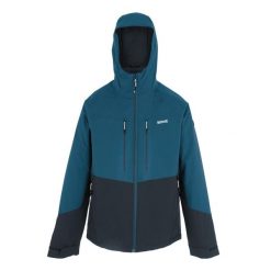 Męska Kurtka Ocieplana Highton Stretch Padded Jacket. Niebieskie kurtki męskie Regatta, m, bez wzorów, z puchu, sportowe, bez kaptura. Za 245.99 zł.