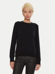 Tommy Hilfiger Sweter WW0WW43202 Czarny Regular Fit. Czarne swetry nierozpinane damskie Tommy Hilfiger, xs, bez wzorów, z kaszmiru, bez kołnierzyka, bez ramiączek. Za 679.99 zł.