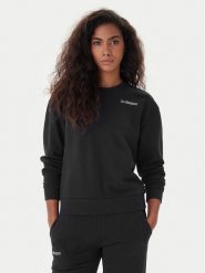 Kappa Bluza Logo Fekka 371M5EW Czarny Regular Fit. Czarne bluzy damskie Kappa, l, bez wzorów, z bawełny, bez ramiączek, bez kaptura. Za 69.99 zł.