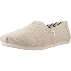 Sandały TOMS 10018736T Beżowy. Brązowe sandały damskie Toms, bez wzorów, z tkaniny, bez zapięcia. Za 252.85 zł.