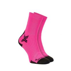 Skarpety X-Socks Bike Perform Crew Pink. Czerwone skarpetki damskie X-Socks, bez wzorów. Za 129.99 zł.