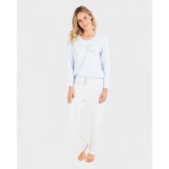 Piżama damska rozm. S Massana Organic 711283. Białe piżamy damskie Massana Homewear, bez wzorów, z bawełny, bez ramiączek. Za 363.00 zł.