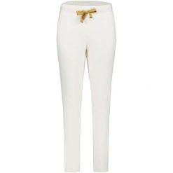 Spodnie dresowe Luhta Hannila - białe. Białe spodnie dresowe damskie Luhta, bez wzorów, z dresówki, sportowe. Za 409.00 zł.