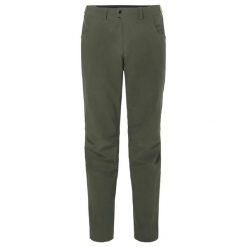 Wodoodporne spodnie VAUDE Qimsa Light Pants II Softshell. Zielone spodnie sportowe męskie Vaude, m, bez wzorów, z softshellu. W wyprzedaży za 589.40 zł.
