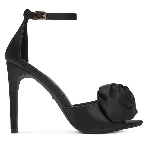 Sandały DeeZee. Czarne sandały damskie DeeZee, bez wzorów, bez obcasa, na szpilce, bez zapięcia. Za 149.99 zł.