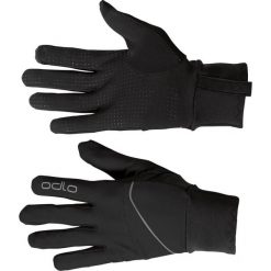 Rękawice zimowe dla dorosłych Odlo Gloves INTENSITY SAFETY Light. Czarne rękawiczki damskie ODLO, bez wzorów. Za 170.00 zł.