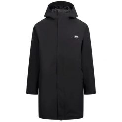 Parka Trespass Uisdean. Czarne parki męskie Trespass, l, bez wzorów, z elastanu, bez kołnierzyka, bez kaptura. Za 476.00 zł.