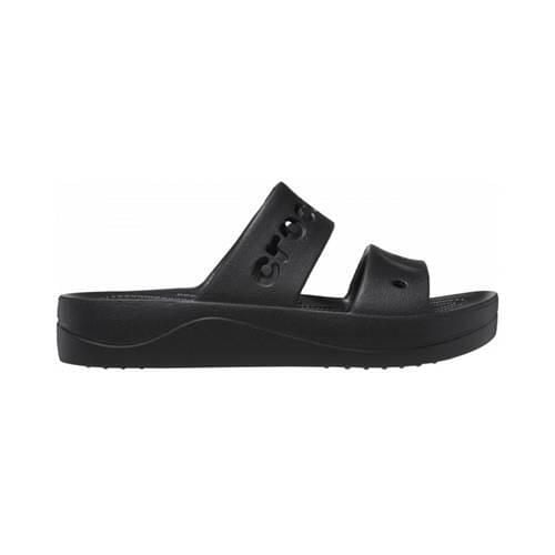 Klapki damskie Crocs Baya Platform. Czarne klapki damskie Crocs, bez wzorów, z materiału, bez obcasa, bez zapięcia. Za 129.00 zł.