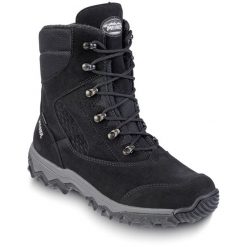 Buty zimowe męskie MEINDL Ischgl GTX, z membraną Gore-Tex. Czarne buty zimowe męskie MEINDL, na zimę, bez wzorów, z gore-texu, bez obcasa, bez zapięcia. W wyprzedaży za 779.35 zł.